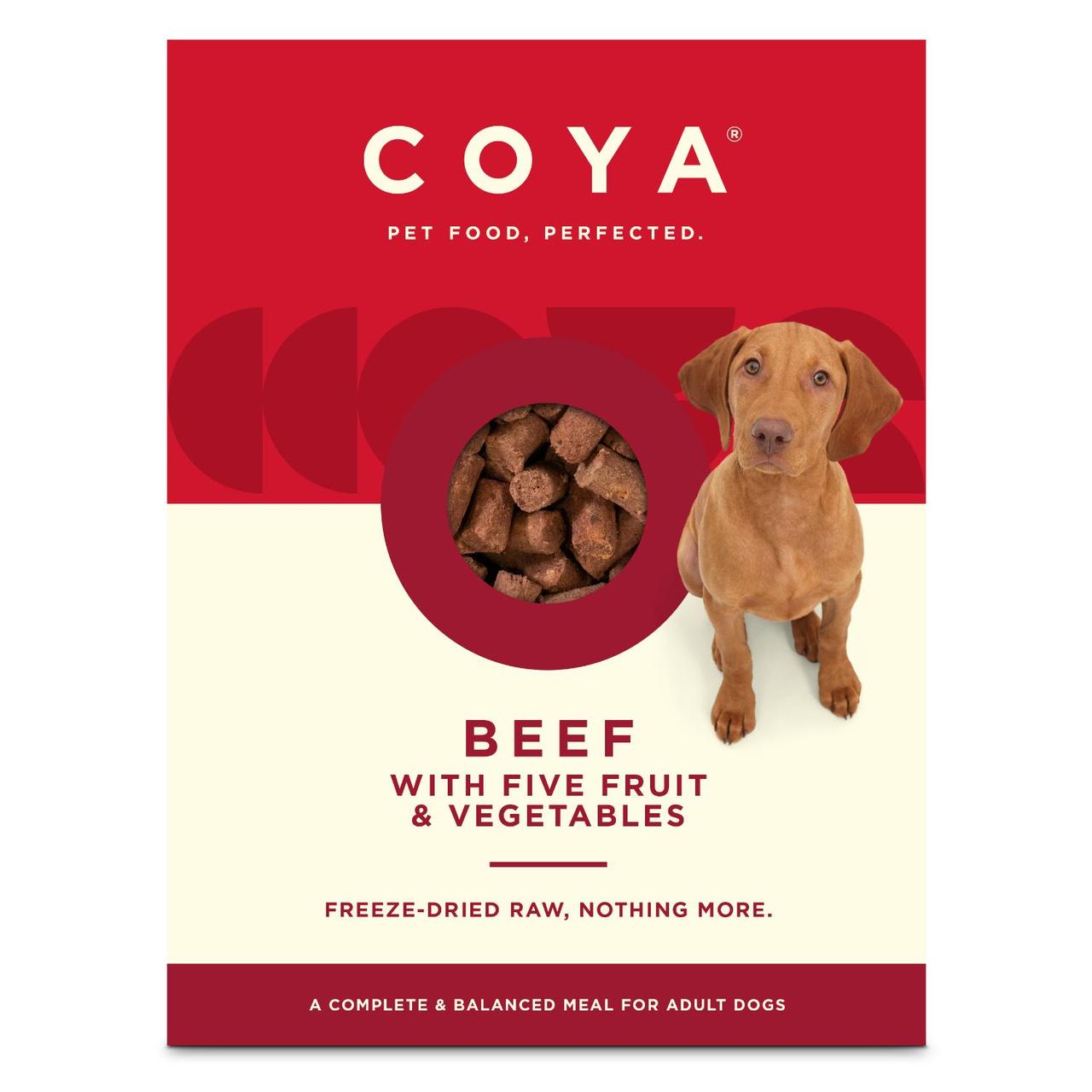 COYA Freeze-Dried Raw Adult Dog Food Beef