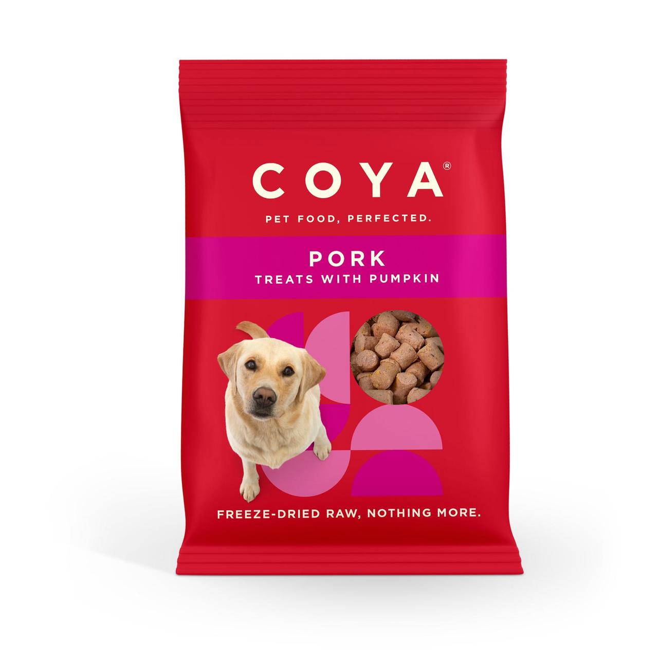 COYA Freeze-Dried Raw Adult Dog Treats Pork