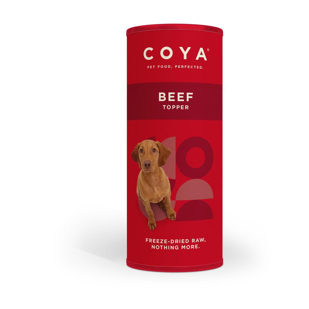 COYA Freeze-Dried Raw Adult Dog Food Topper Beef