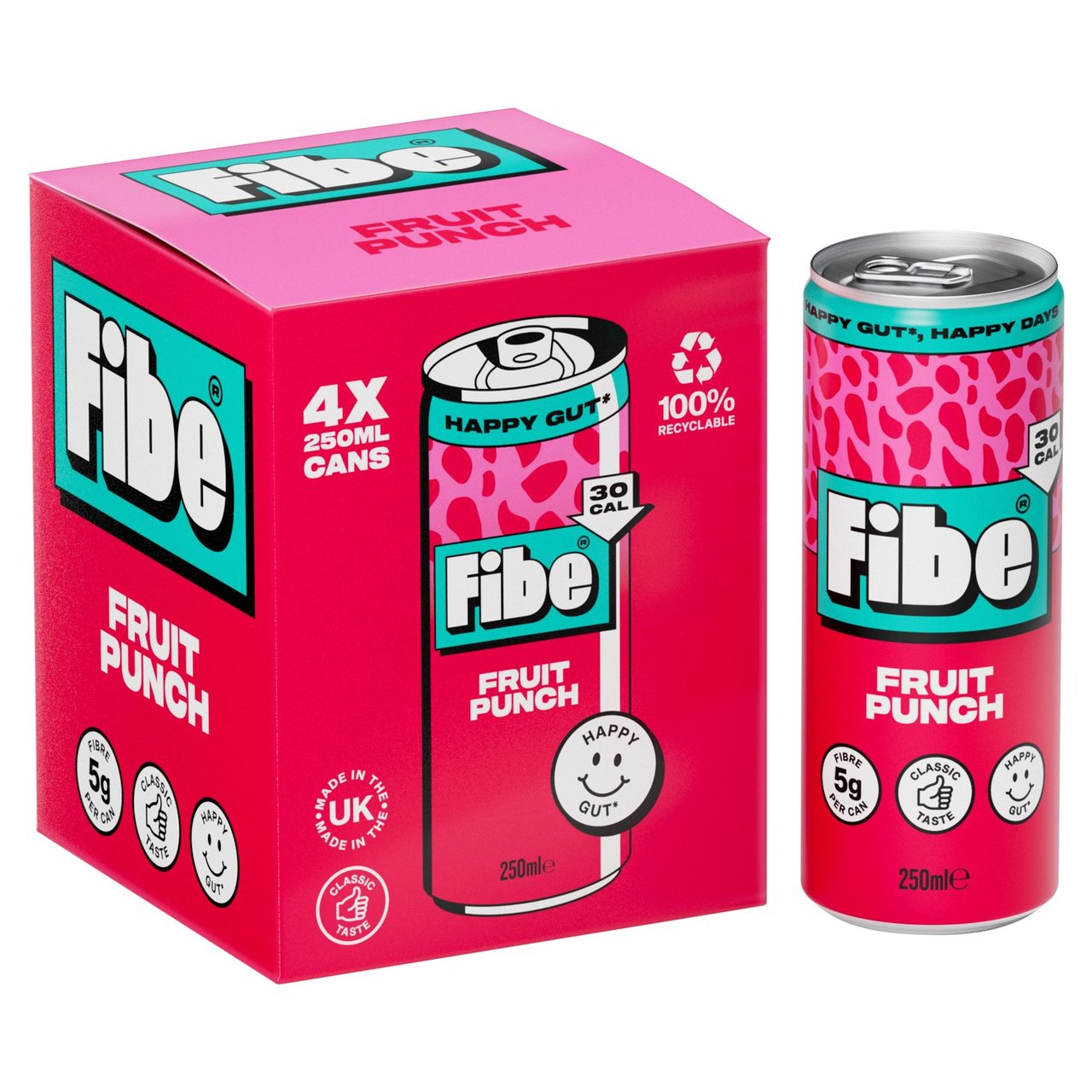 Fibe Fruit Punch 4 x 250ml