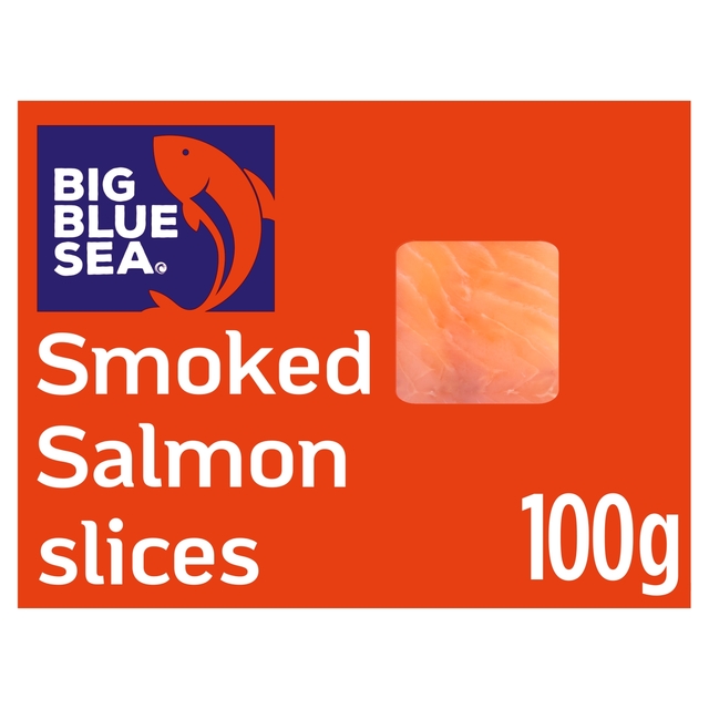 Big Blue Sea Smoked Salmon Slices 100g