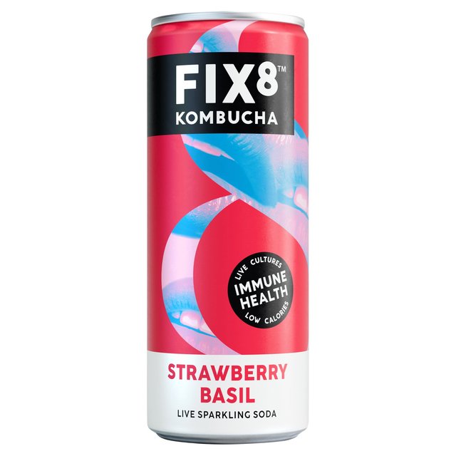 Fix8 Strawberry Basil Kombucha