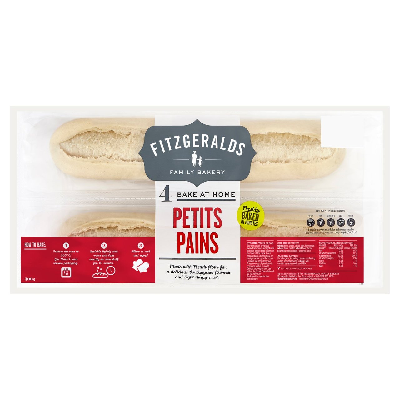 Fitzgeralds Bake At Home 4 Petits Pains