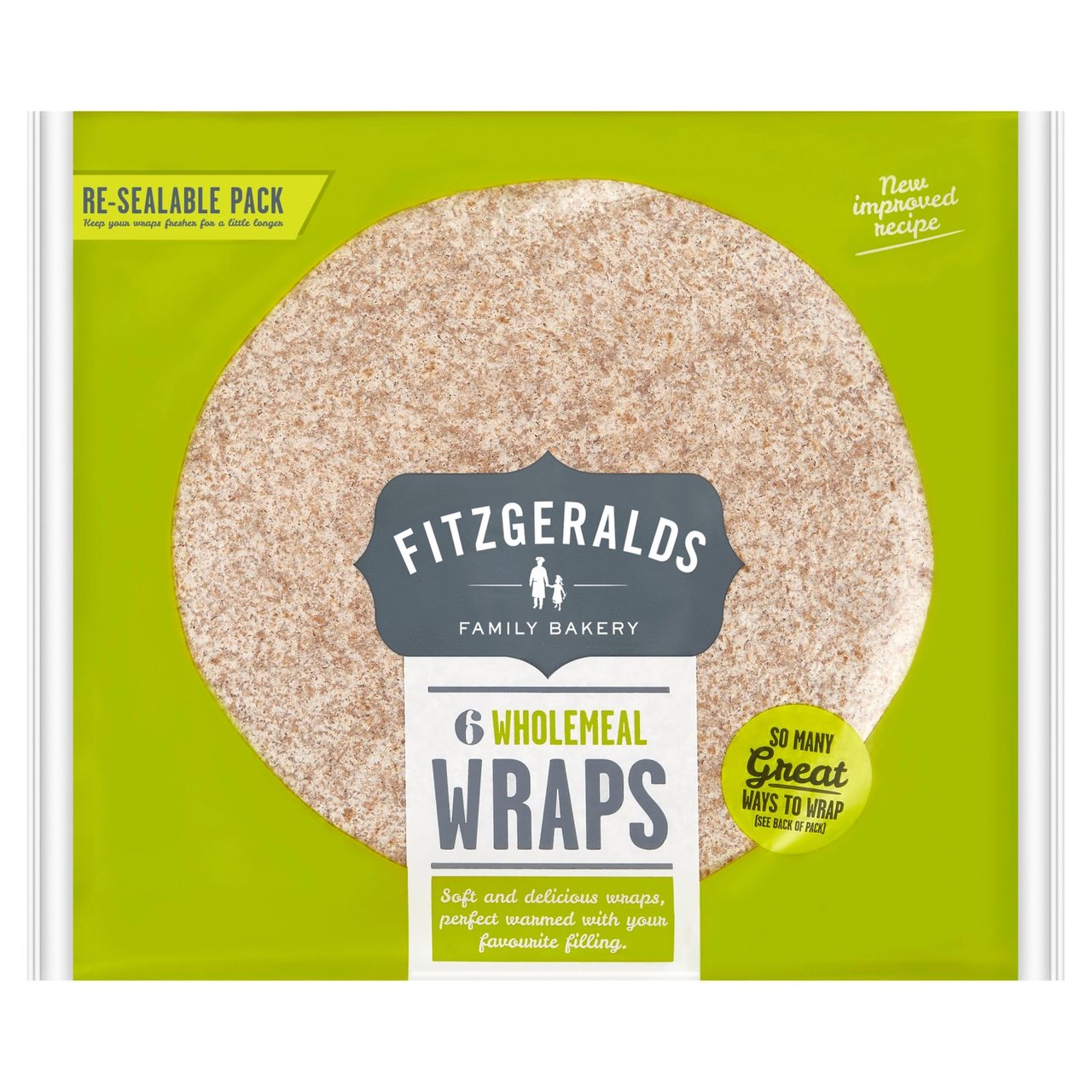 Fitzgeralds Large Wholemeal Wraps