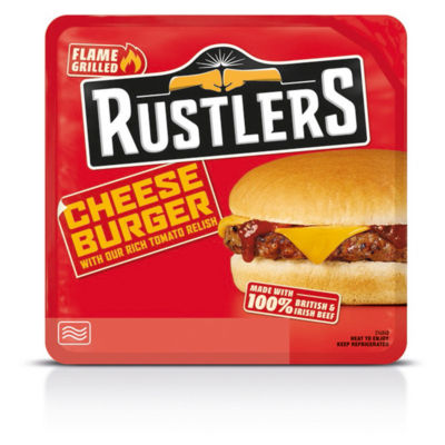 Rustlers Flame Grilled Cheese Burger 162g