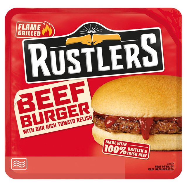 Rustlers Flame Beef Burger  156g