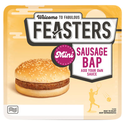 Feasters Mini Sausage Bap 90g