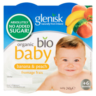 Glenisk Peach & Banana Yogurts