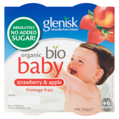 Glenisk Organic Strawberry & Apple Yogurts