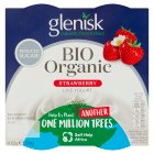 Glenisk Bio Live Organic Yogurt Strawberry 4x125g