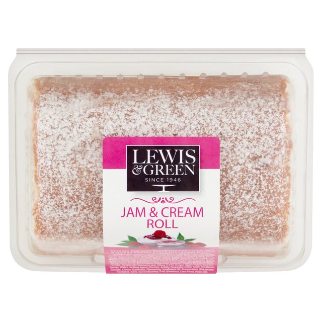 Lewis & Green Jam & Cream Roll  350g