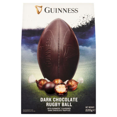 Guinness Dark Chocolate Rugby Ball 220g