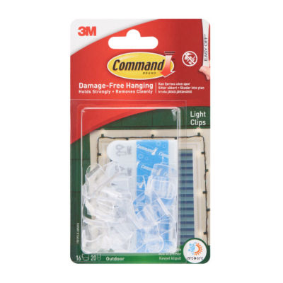 Command Outdoor Light Clips (16 clips, 20 strips/pk)