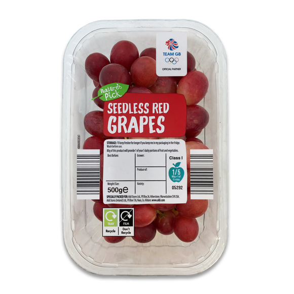 Nature's Pick Red Seedless Grapes 500g