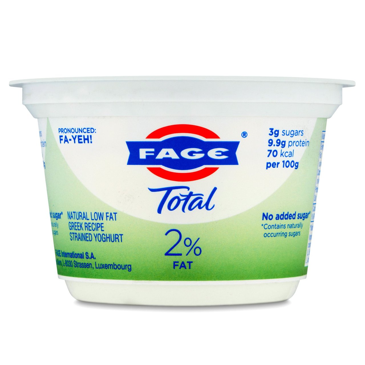 Fage Total 2% Low Fat Greek Recipe Strained Yoghurt