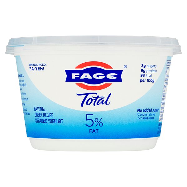 Fage Total 5% Fat Natural Greek Recipe Strained Yogurt