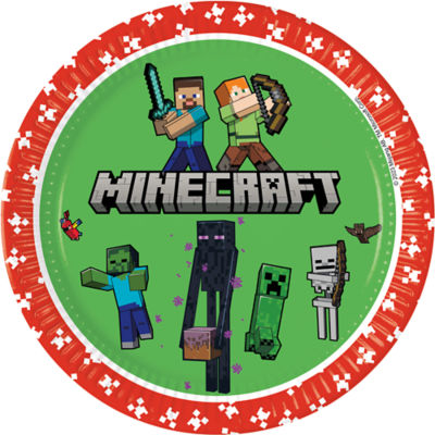 Minecraft 8 Paper Plates