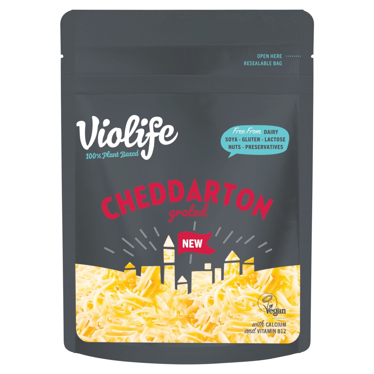 Violife Cheddarton Grated Cheddar Cheese Alternative