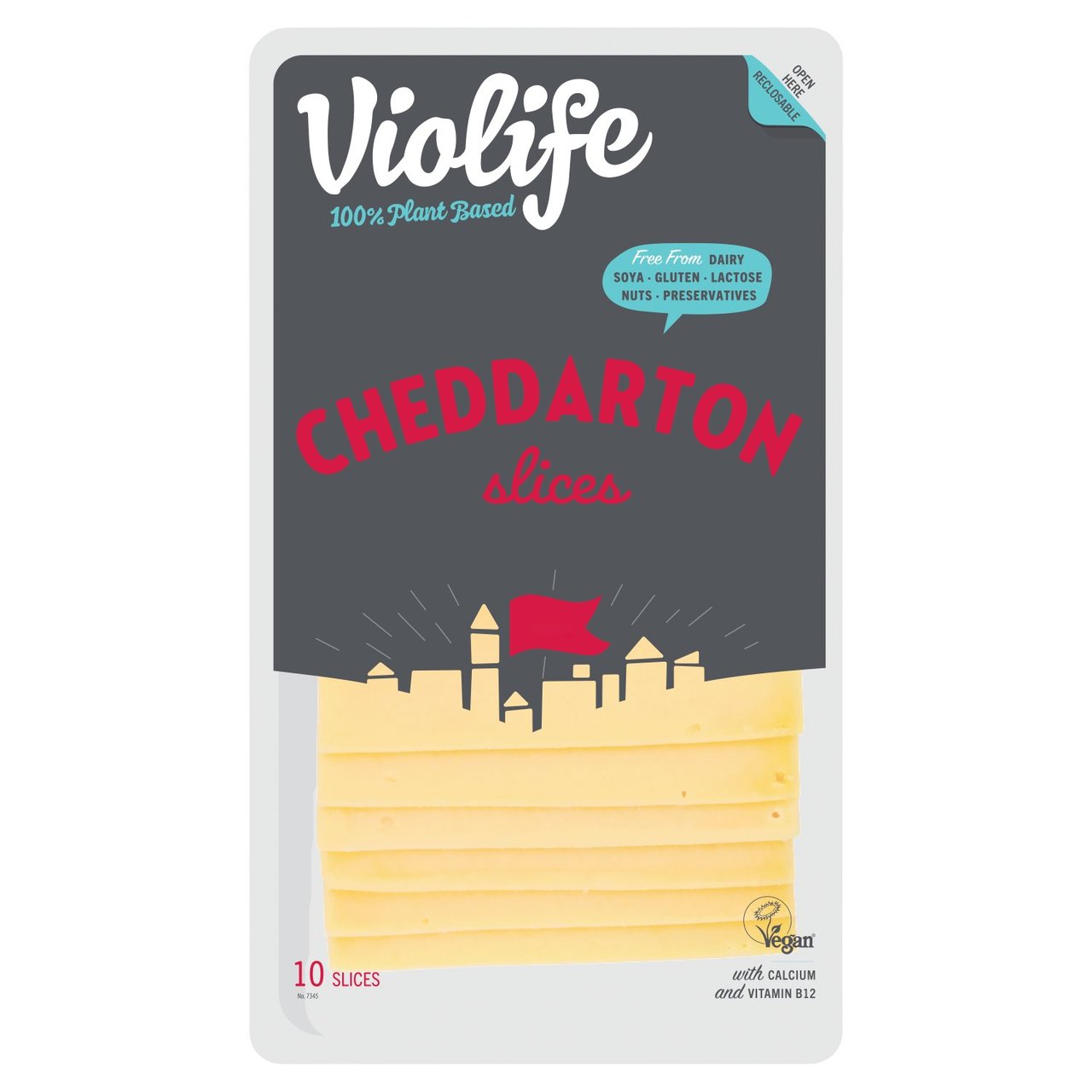 Violife Cheddarton Sliced Cheddar Cheese Alternative