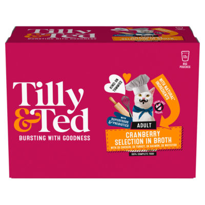 Tilly & Ted Cranberry Selection in Broth 12 x 85g (1.02kg)