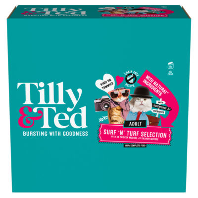 Tilly & Ted Adult Surf 'N' Turf Selection 8 x 85g (680g)