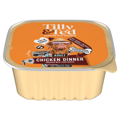 Tilly & Ted Adult Chicken Dinner Chicken with Vegetables 300g