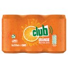 Club Orange Sparkling Drink 6x330ml (Sugar levy applied)