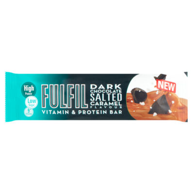 Fulfil Dark Chocolate Salted Caramel Flavour Vitamin & Protein Bar 55g