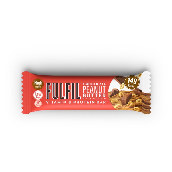 Fulfil Protein + Vitamin Bar Milk Chocolate Peanut Butter 40g