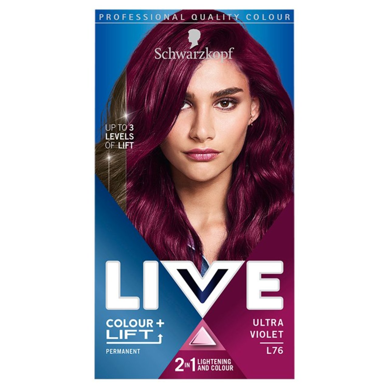 Schwarzkopf Live Luminance Ultra Violet L76 Purple Permanent Hair Dye