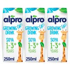 Alpro Soya Growing Up Long Life Dairy Alternative Toddler Drink 1+ Years 3x250ml