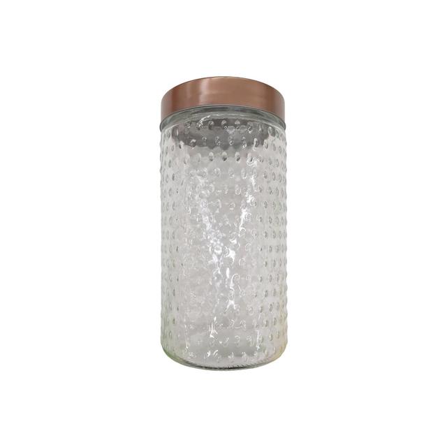 Urban Living Storage Baroque Airtight Glass Jar Rose Gold 1000ml 