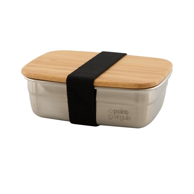 Point-Virgule Stainless Steel Lunch Box With Bamboo Lid 300ml 