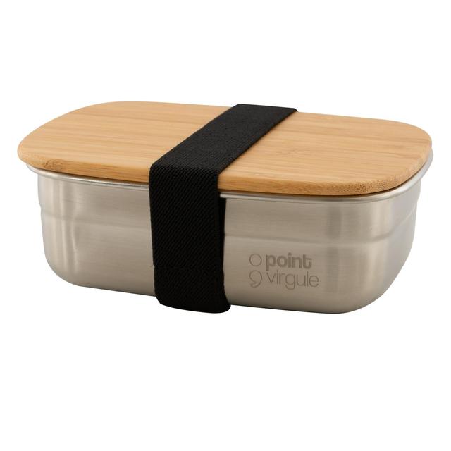 Point-Virgule Stainless Steel Lunch Box With Bamboo Lid 450ml 