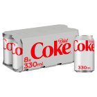 Diet Coke Cans 8 x 330ml