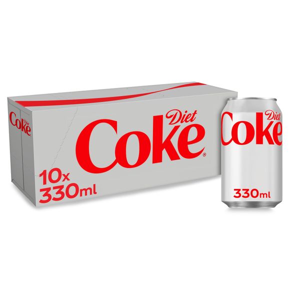 Diet Coke Can Fridge Pack 10 X 330ml