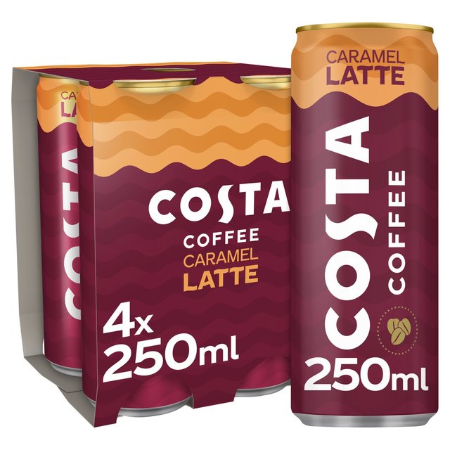 Costa Coffee Caramel Latte 4x250ml