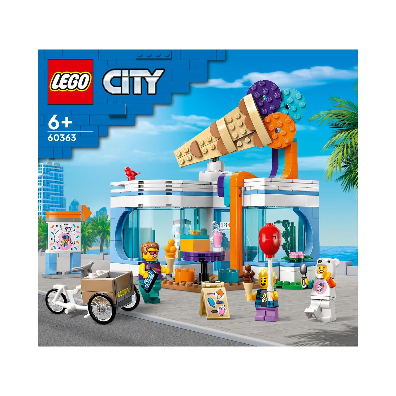 LEGO City Ice-Cream Shop Set with Toy Bike 60363