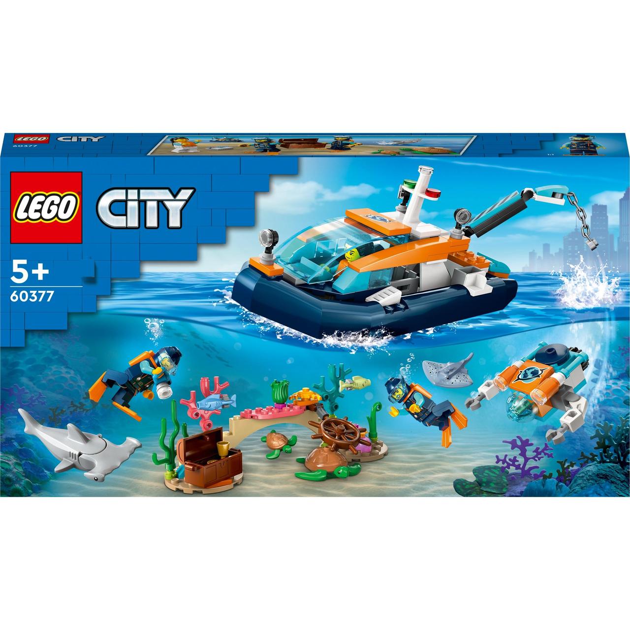 LEGO City Explorer Diving Boat Toy Ocean Set 60377