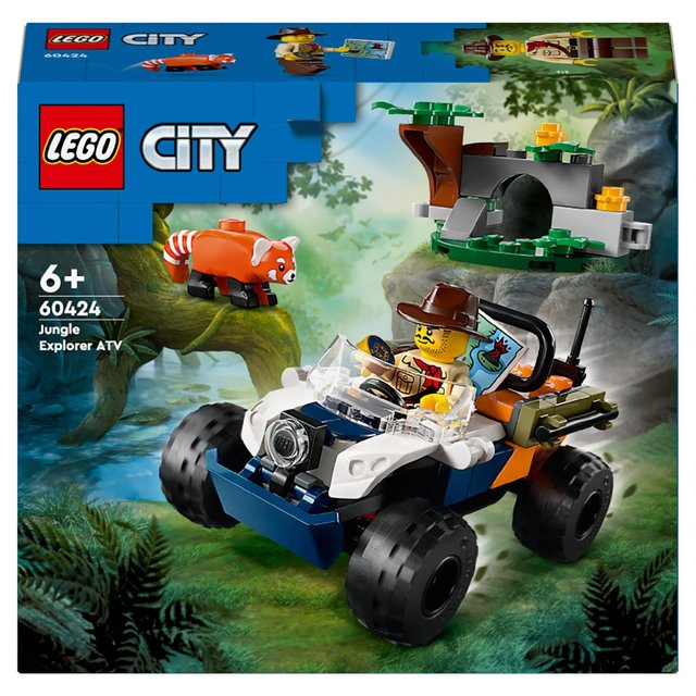 Lego City Exploration Jungle Explorer ATV Red Panda Mission 60424 