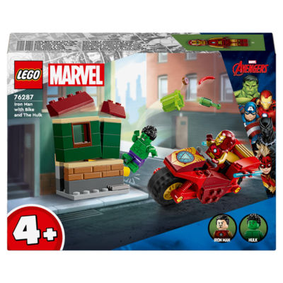 LEGO Marvel Iron Man with Bike and The Hulk 76287