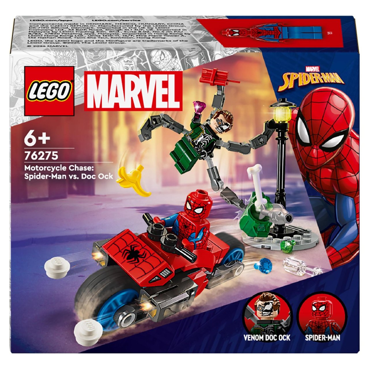 LEGO Marvel Motorcycle Chase: Spider-Man vs. Doc Ock 76275