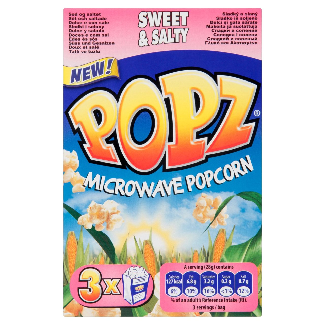 Popz Sweet & Salty Microwave Popcorn