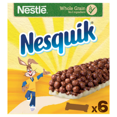 Nesquik Breakfast Cereal Bars Milky Layer 6 x 25g (150g)