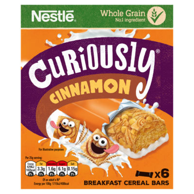 Nestle Curiously Cinnamon Breakfast Cereal Bars