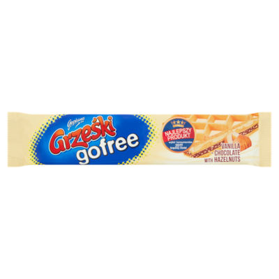 Goplana Grzeski Gofree Wafer Bar Vanilla- Chocolate with Hazelnut 