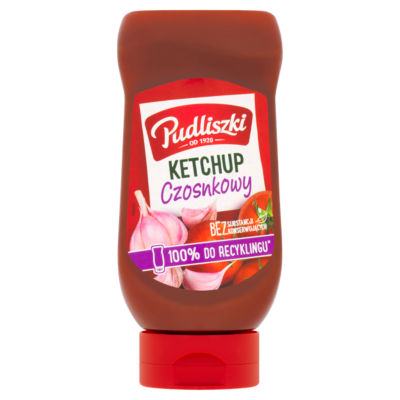 Pudliszki Tomato Ketchup with Garlic 475g