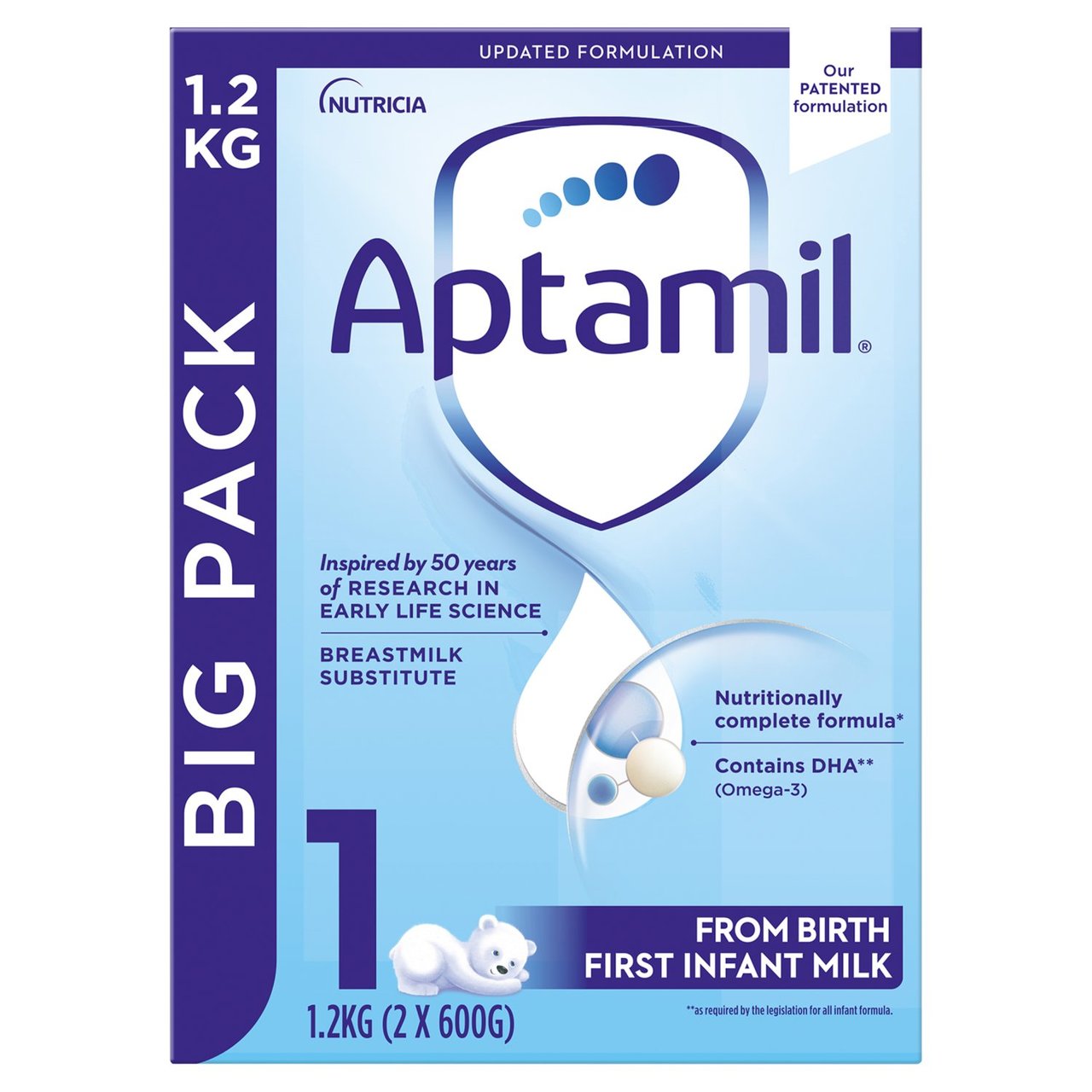 Aptamil 1 First Formula Baby Milk Liquid from Birth Multipack 6 x 200ml