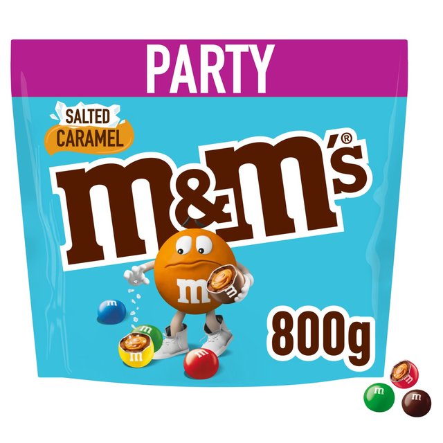 M&M's Salted Caramel & Milk Chocolate Party Mix Bulk Snack Bag 800g