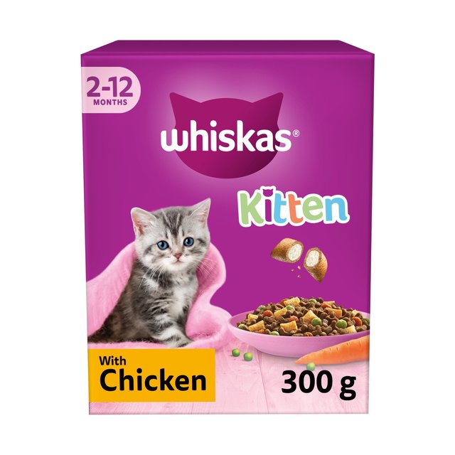 Whiskas Kitten Chicken Dry Cat Food 300g